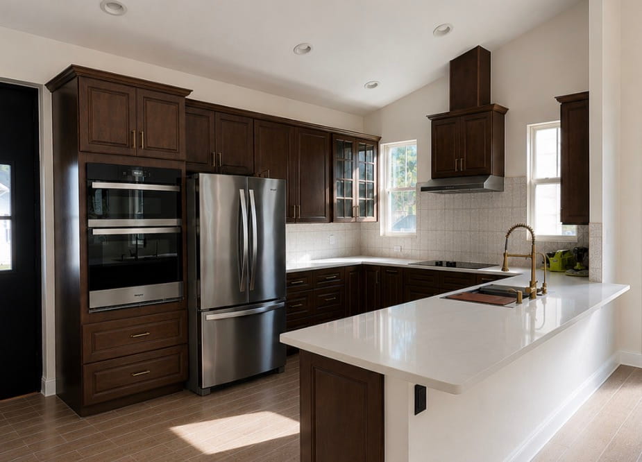 Dark Walnut Chef's Kitchen