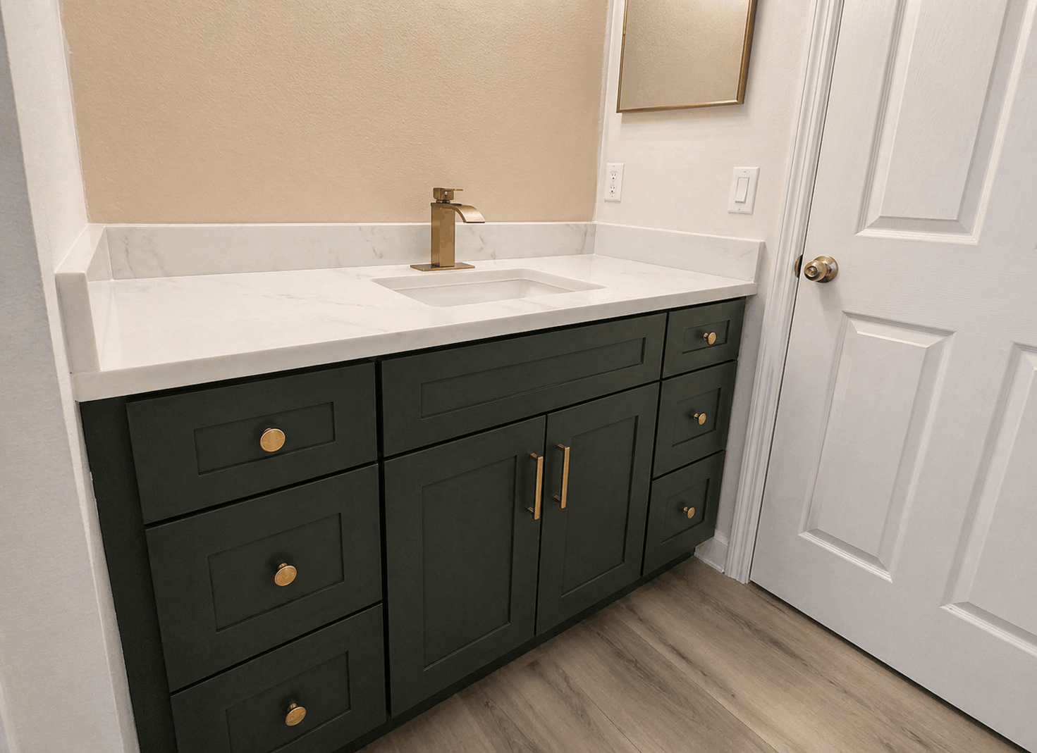 Modern Green Single Vanity
