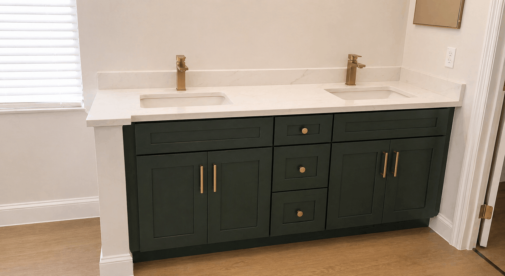Contemporary Bathroom Double Vanity